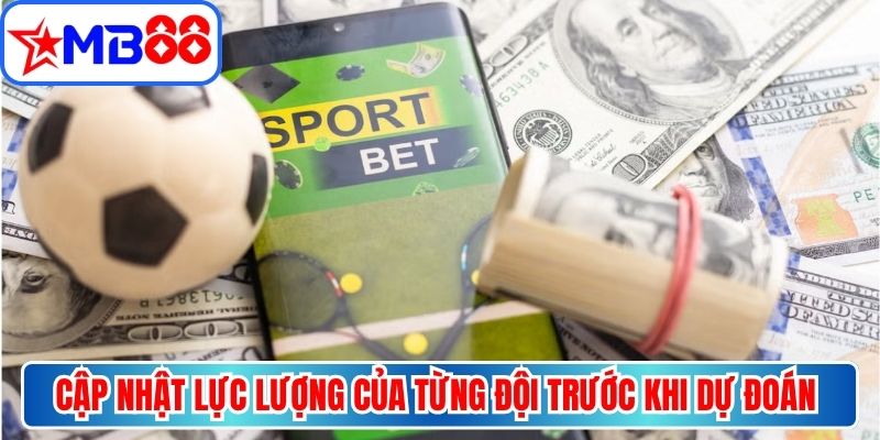 Cập nhật lực lượng của từng đội trước khi dự đoán trận đấu